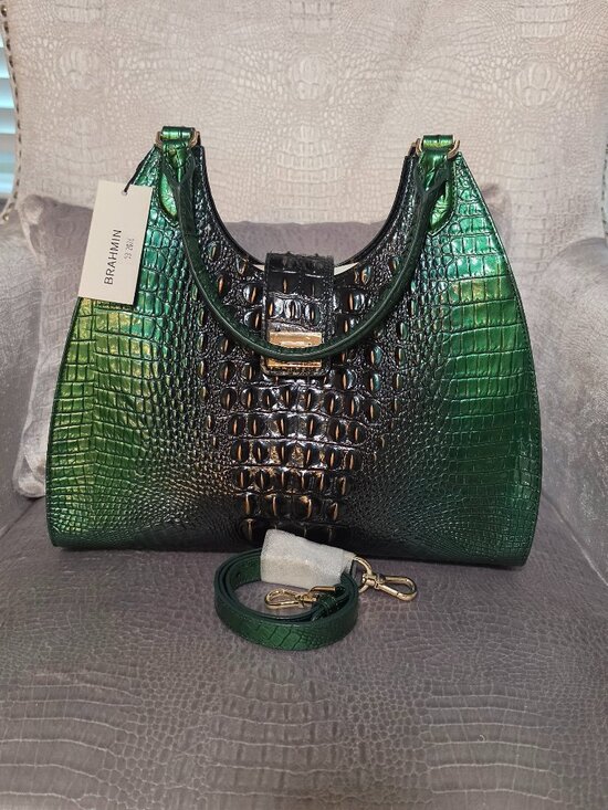 Brahmin Handbags - Brahmin Large Adrian Evergreen Ombre Melbourne NWT